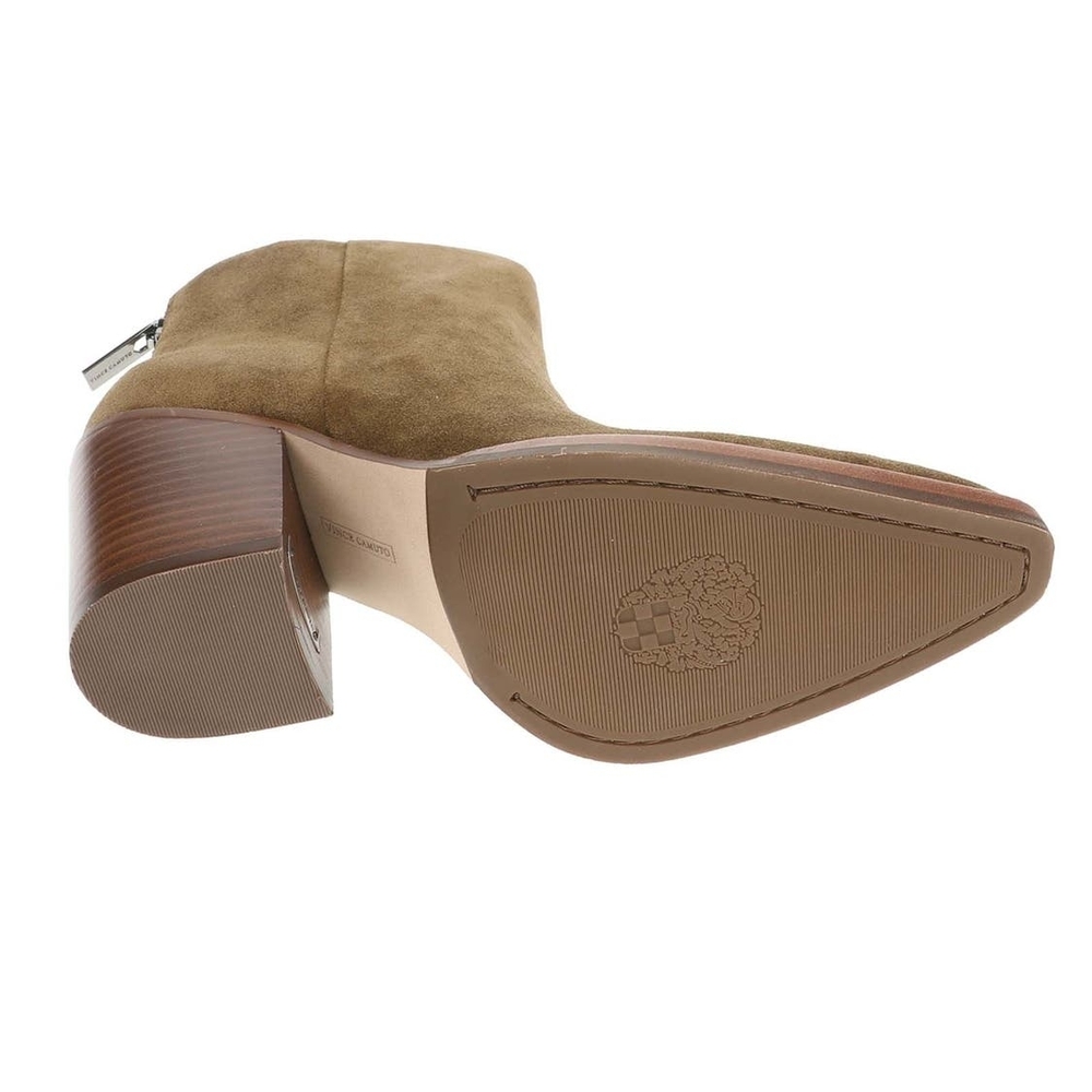 Vince Camuto Polellah Women's Leather Brown Cocoa Pointed Toe Bootie Size 6 - Picture 5 of 6